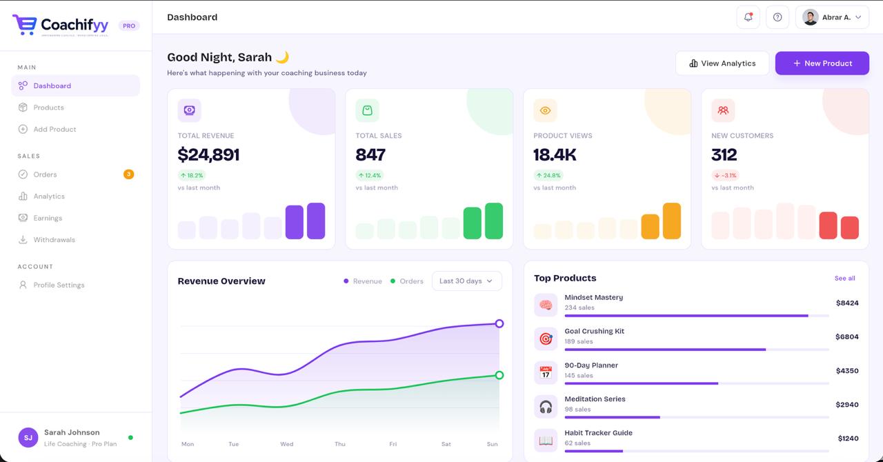 Coachify Dashboard